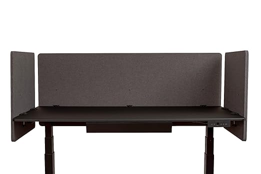 RCLM6024SG Reclaim Desktop Privacy Panel, Soundproof Desk Privacy Partition for Home or Office, 60" Width x 24" Height, Slate Gray