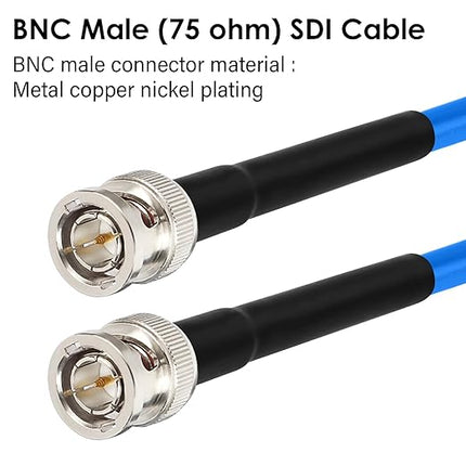 XRDS -RF 300FT SDI Cable, 3G/6G-SDI Cable BNC Digital Video Cables 75 Ohm RG59 BNC Male Cables for 3G/6G HD SDI Monitor Video Recorder Converter Splitter Security Camera