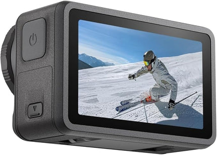 Xtra Edge Pro Action Camera, 4K Vlogging Camera with 1/1.3'' Sensor, 65ft Waterproof, Night View & Stabilization for Cycling, Diving, Sports Shooting