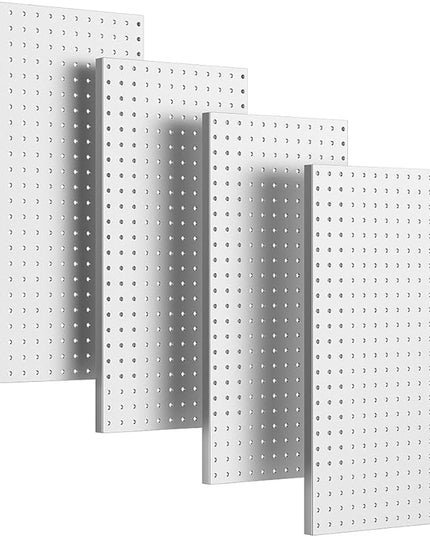 Ultrawall 4 Pcs Metal Pegboard Wall Panels, Peg Boards for Garage Tool Storage
