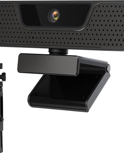 1080P 60FPS Webcam, VIZOLINK FHD computer video camera with 4 Noise-canceling Microphone, Privacy Cover and Tripod for PC/Mac, Work with Live Streaming, Gaming, Video Calls, ZOOM, Skype, OBS, Facetime