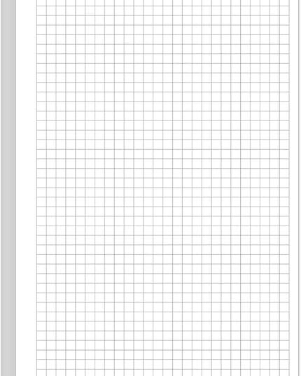 A5 Unpunched Grid Refill Paper - Graph Paper for Ring Binder/Discbound Notebook Planner Inserts, 100 Sheets/200 Pags Grid Paper, 100gsm White Pages, 5.8" x 8.3 "