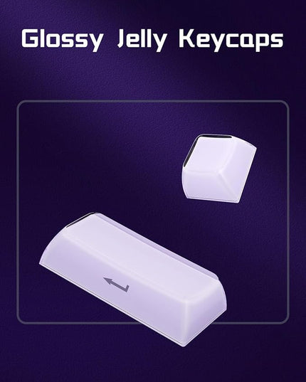 GravaStar Mercury V75 Gaming Keyboard – Hall‑Effect Magnetic‑Switch Keyboard, 79‑Key, 8000 Hz Polling, 0.005RT, Wired USB-C, RGB Backlit, Adjustable Actuation, Semi‑Aluminum Chassis (Lavender Purple)