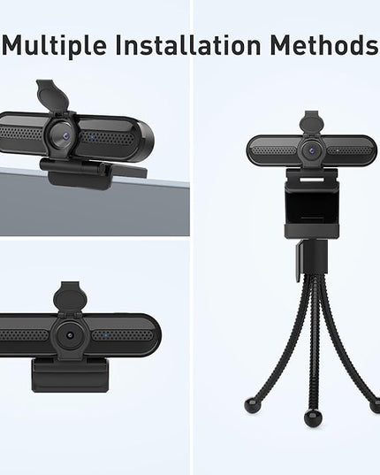 saylas 2K Webcam with Microphone, 78°FOV FHD Streaming Camera with 2K/30fps, 1080P/60fps, Privacy Cover, Plug & Play USB Web Cam, Autofocus, Webcam for PC, Computer Web Camera for Laptop, Mac, Zoom