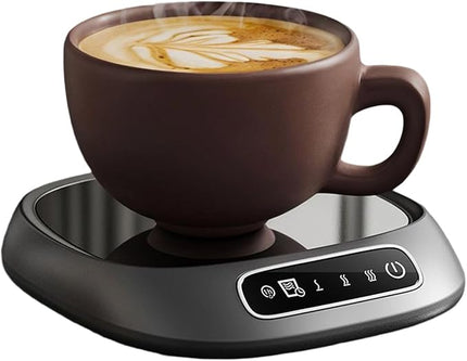 Coffee Mug Warmer - 11x12.5x3.40cm Electric Coffee Cup Warmer for Desk, 55℃ Temperature Control Smart Coffees Heater, for Heating Coffees, Milk, Beverage, Cocoa, for Home Offices Christmas Birthday