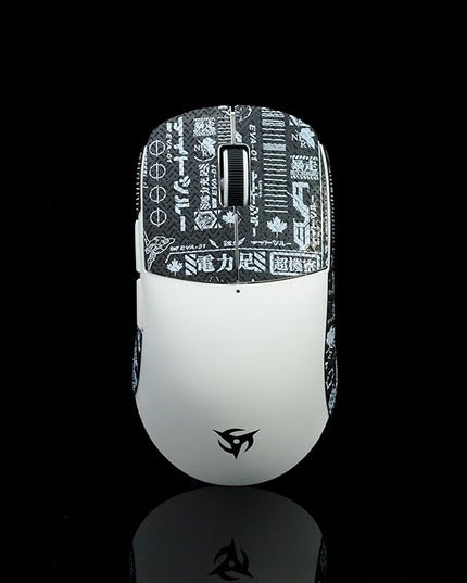 Grip Tape for Vaxee x Ninjutso Sora 4K - Anti-Slip,Enhanced Control, Sweat Resistance,Improves FPS Gaming Grip & Mouse Protection [Pre-Cut] EVA Black Purple 0.5mm