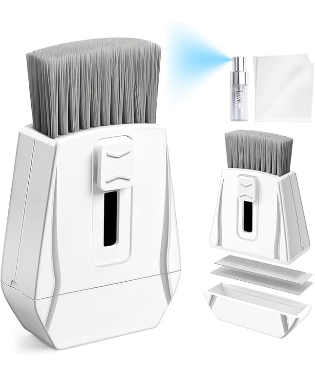 Keyboard Brush, Portable Keyboard Cleaner Soft Bristle Cleaning Brush, Safe Streak-Free Phone Screen Cleaner, Retractable Laptop Cleaning Kit for Computer MacBook PC iPad Camera Lens Monitor