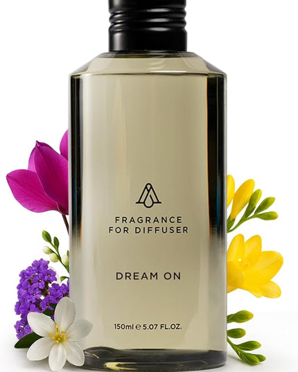 AromaPlan Hotel Scents Dream On 5 Fl Oz (148ml), Home Luxury Aroma & Hotel Fragrance Diffuser Oil- Hotel Diffuser Oil for Aromatherapy- USA Made, Bigger Bottle, Bolder Aroma & Longer Lasting