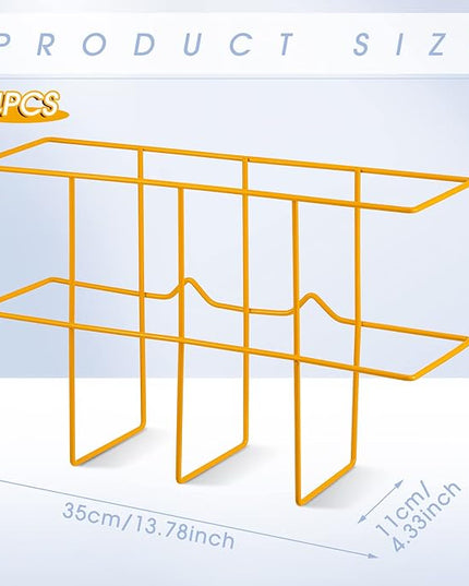 Nuenen 4 Packs Msds Binder Holder Wall Mount Msds Binder Rack Mounting Wire 3 Ring Storage for File Magazine Book Sheet Organizer Safety Display Office Home, 13.78 x 8.66 x 4.33 Inch