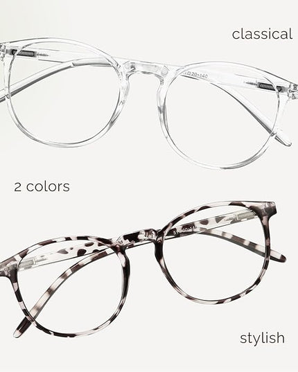 IBOANN Blue Light Glasses for Woman/Men, Fashion Blue Light Glasses Men, Fake Glasses Help Reduce Screen Fatigue