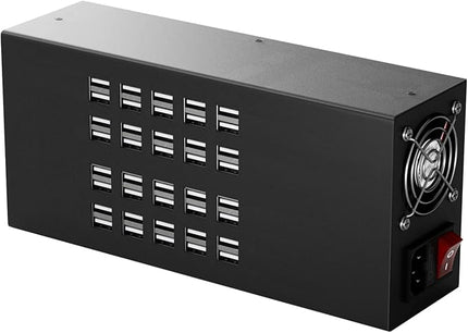 Charging Station for Multiple Devices, 40-in-1 USB Charging Hub, 40 Port 300W USB Charging Station, Multiple USB Charging Station for iPhone, iPad, Samsung, Tablets, and Other Electronics