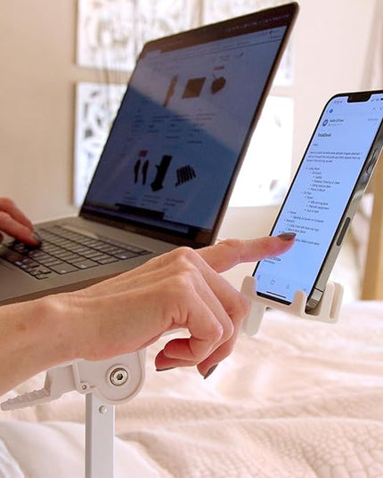 Limitless TotalDesk Portable Workstation and Lap Desk with Adjustable Height & Tilt (White)