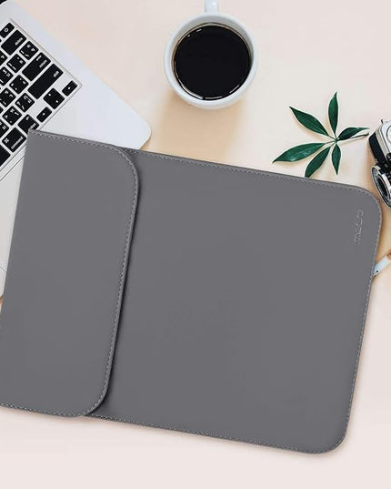 MOSISO Laptop Case 13 inch, 13 inch Laptop Sleeve Compatible with MacBook Air M4 M3 M2 M1 2025-2018 / Pro M2 M1 2025-2016, Faux Suede Leather Case with Small Bag, Space Gray