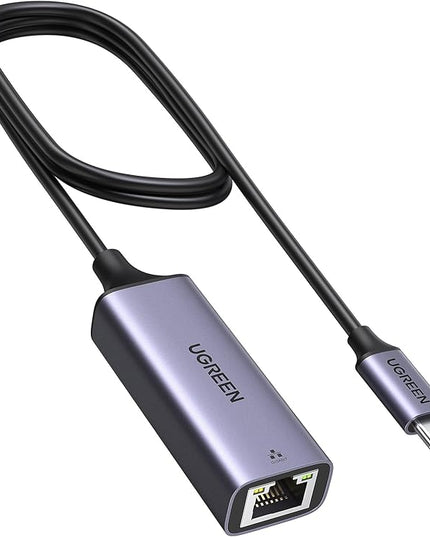 UGREEN USB C to Ethernet Adapter, 1.6FT Gigabit RJ45 to USB 3.0 Type-C (Thunderbolt 3) Ethernet LAN Network Adapter, Compatible with MacBook Pro, iPad Pro, Dell XPS and More