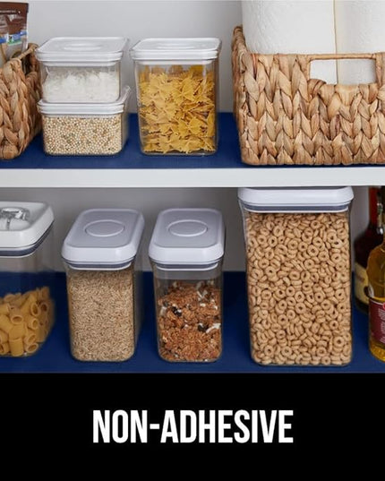 GORILLA GRIP Slip Resistant Drawer and Shelf Liner 2 Pack, Non Adhesive Water Resistant, Easy Clean and Trim, Smooth Surface Liners for Kitchen Cabinet, Shelves, Drawers, Pantry, 12 in x 10 FT, Navy