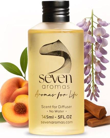 SevenAromas Hotel Scent Diffuser Oil, Luxury Hotel-Inspired Essential Oil for Aromatherapy & HVAC Diffusers – Premium Dropper Bottle - 145 ml 5 FL oz (Santorini)