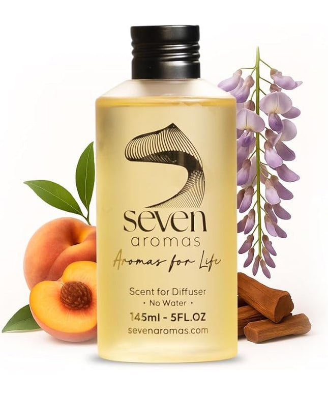 SevenAromas Hotel Scent Diffuser Oil, Luxury Hotel-Inspired Essential Oil for Aromatherapy & HVAC Diffusers – Premium Dropper Bottle - 145 ml 5 FL oz (Santorini)