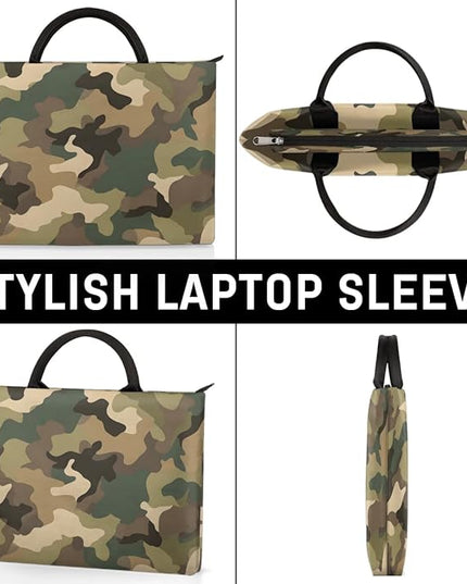 Hsnar 15.6 Laptop Case Briefcase Handbag with Accessory Pocket Slim Laptop Bag Laptop Sleeve