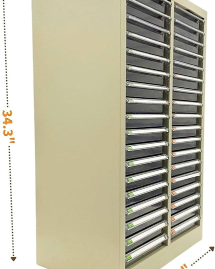 Office Document Cabinet 36 Small Transparent Drawers Vertical Home File Storage Cabinet Paper Organizer for Document Filing