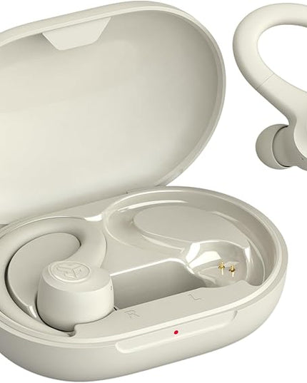 JLab Go Sport+ Wireless Workout Earbuds Featuring C3 Clear Calling, Secure Earhook Sport Design, 35+ Hour Bluetooth Playtime, and 3 EQ Sound Settings (Sand)