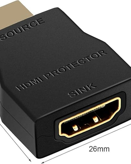 NEWCARE HDMI Surge Protector, Mini Portable HDMI 1.4 Protector for ESD and Surge Protection, Support HDCP 4K 30Hz (5, Black)