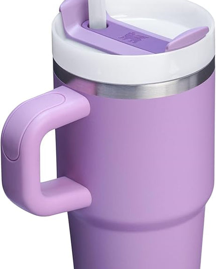 STANLEY Quencher H2.0 Tumbler with Handle and Straw 20 oz | Flowstate 3-Position Lid | Cup Holder Compatible for Travel | Insulated Stainless Steel Cup | BPA-Free | Lilac