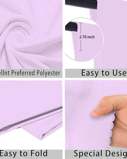 Light Purple Photo Backdrop for Photoshoot Light Purple Background for Photography Photo Backdrop Curtain for Party 8x10 FT