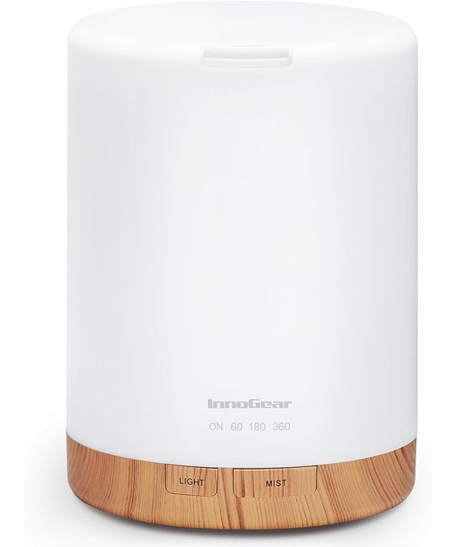 InnoGear 300ML Essential Oil Diffuser, Premium 5-in-1 Ultrasonic Aromatherapy Diffusers Scent Humidifier Aroma Diffuser Vaporizer Auto-Off Timer for Room Office Home, Yellow, Medium