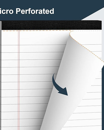 8 Pack Legal Pads 4x6 Inch 30 Sheets Mini Lined Paper Pads for Office Supplies Taking Notes/Writing List, Small Notepads College Ruled Legal Memo Pad for Home, Office, School, or Business Writing Pad
