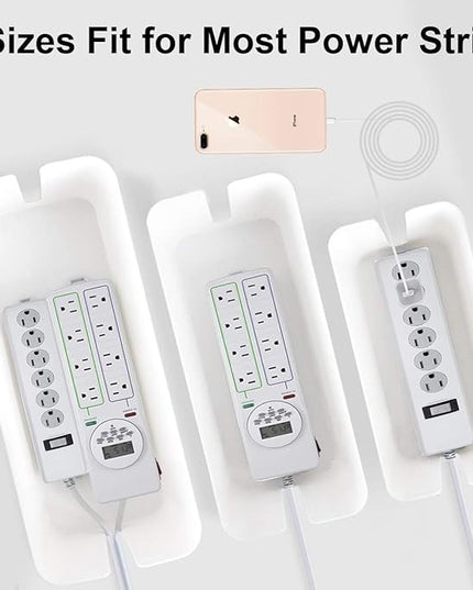 Cable Management Box DUNCHATY 3 Pack Cable Box Organizer with Large Medium Small Cord Hider Box Safe ABS Material for Cover and Hide TV Wires,Computer,Router,USB Hub and Under Desk Power Strip&Cords