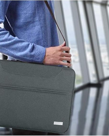 Hseok 17.3 Inch Laptop Shoulder Bag for Most 17.3" Dell Asus HP Lenovo Notebooks, Dark Gray