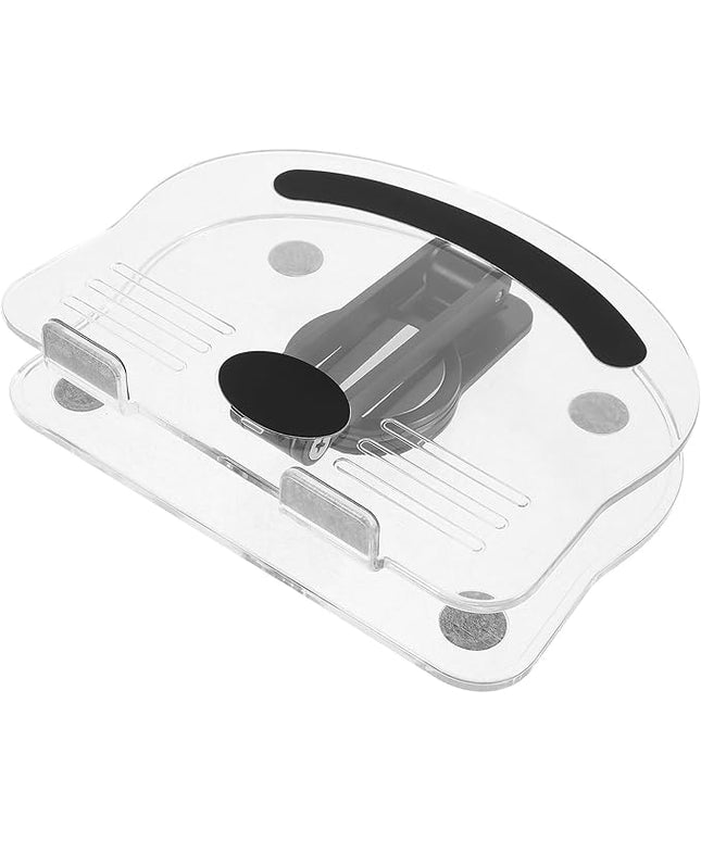 VERDANVERSE Adjustable Acrylic Folding Tablet and Phone Stand for Desk, 360° Rotatable Holder Compatible with Ipad and Laptop, Black, Suitable for Home and Office Use