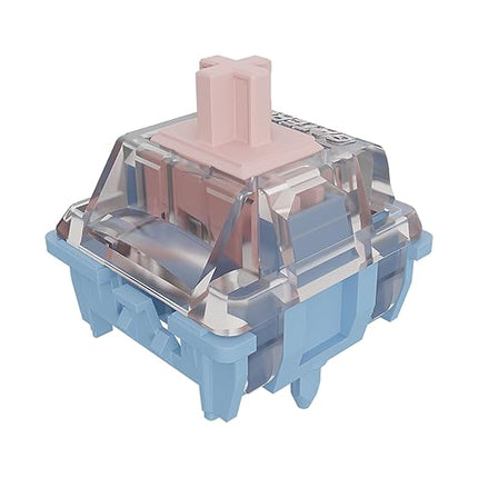 GATERON Melodic Switches for MX Mechanical Keyboard, 5-pin 60gf Clicky/Pre-lubed/Stable stem/Crisp Sound/Accurate triggering Switches (Melodic,108Pcs)