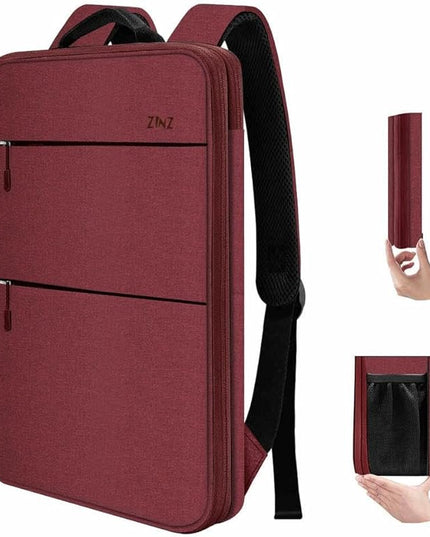 ZINZ Slim & Expandable Laptop Backpack 15 15.6 16 Inch Sleeve, Spill-Resistant Notebooks Bag Case for Most 14-16 Inch MacBooks Surface-Books Dell HP Lenovo Asus Computers,R01D02