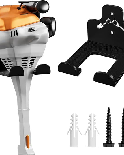Garage Organization Storage Trimmer Rack, Garden Power Tool Hanger for Grass Trimmer, Hedge Trimmer, Garden Tools, Heavy Duty Weed Whackers Holder Wall Mounted Tool Organizer, 1 Pack