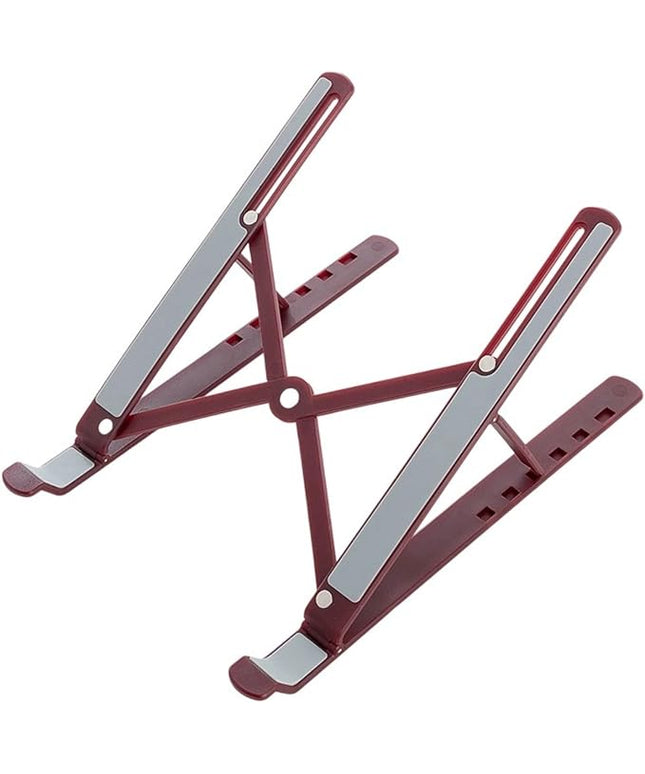 Vryxq Ergonomic Foldable Laptop Stand Portable Desktop Stand Adjustable 6 Gear Vertical Saving Dock for Tablet Foldable Holder