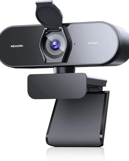 4K Webcam for PC with PDAF & CDAF Dual-autofocus, Ultra 4K HD, 2 Noise Reduction Mics, Auto Light Correction, USB-A, Privacy Cover, 79°FOV, Streaming Camera for PC, Mac, Laptop, Video Calls