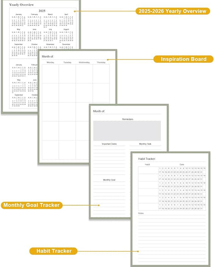 Academic Planner for 2026 or Anytime – A5 Undated Weekly Student Planner For Homeschool, High School, College & Nursing Students, 200 Pages, 5.8" x 8.5", Green