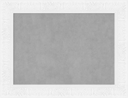 Amanti Art White Framed Magnetic Board 27x35 Medium Vision Board for use with Magnets, 100% Metal Sheet to Display Items as Office Decor or for Home Organization in mudroom, Kitchen or Kids Room