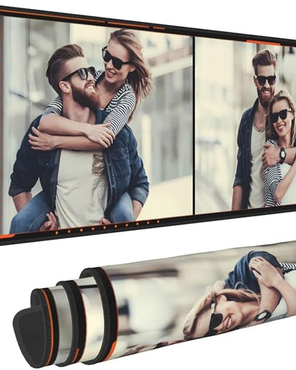 Custom Large Mouse Pad with Photo Personalized Desk Pad Add Your Picture Text Logo Mouse Mat Customized Game Mousepad for Office Computer (12x31.5in / 30 x 80cm)