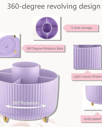 Office Supplies,Desk Accessories,with Stapler,Tape Dispenser,Staple Remover,Scissor,Ballpoint Pen,Sticky Notes,Clear Tape,Staples,Desk Organizer,Phone Stand,Binder,Index Tabs,Best Gift Set(Purple)