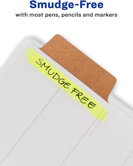 Avery Margin Ultra Tabs, 2.5" x 1", 2-Side Writable, Assorted Metallic, 24 Repositionable Page Tabs (74786)