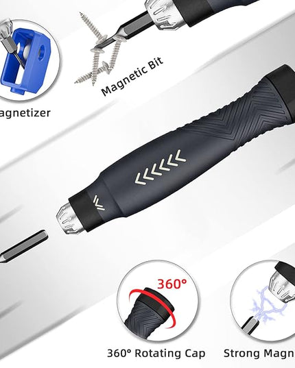 JAKEMY Precision Screwdriver Set: Building-block Screwdriver for Men, 25 in 1 Repair Tool Kit for Laptop, Computer, Macbook, iPhone, Watch, Eyeglasses