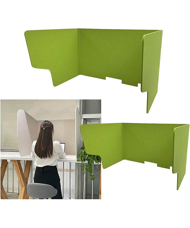 Portable Acoustic Desk Divider 2Pack Foldable Privacy Panels Soundproof Partitions for Office Classroom & Home Use Customizable Screens Enhanced Focus
