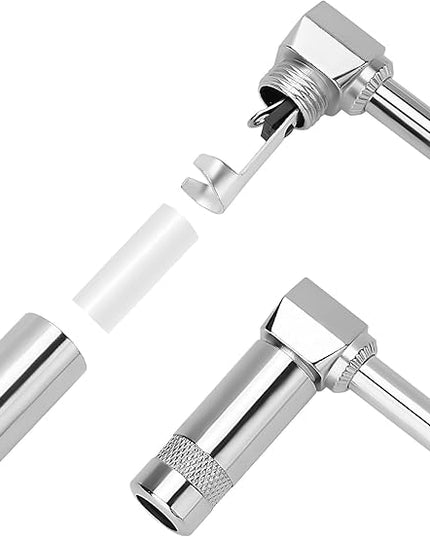 Togconn Right Angle 6.35mm 1/4 Inch TS Mono Plug 2 Pack, 90 Degree 1/4" Solder Type DIY Audio Cable Adapter Connector, Metal Housing for Guitar/Speaker/Microphone Audio Cable Repair Replacement