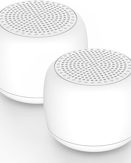 Babelio White Noise Sound Machine for Adults Kids Baby, Mini, 15 Non-looping Sounds, Timer, Memory Function, Easy to Pocket and Travel White 2 Pack