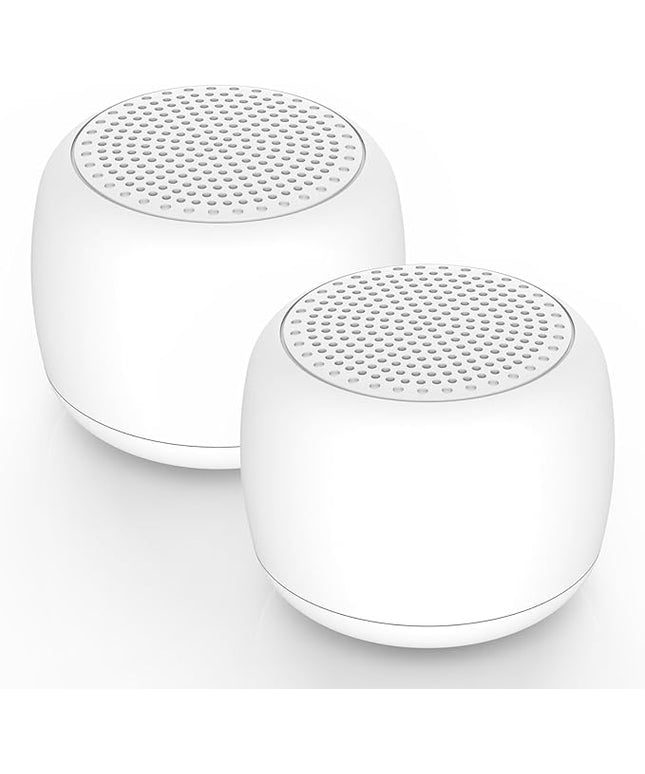 Babelio White Noise Sound Machine for Adults Kids Baby, Mini, 15 Non-looping Sounds, Timer, Memory Function, Easy to Pocket and Travel White 2 Pack