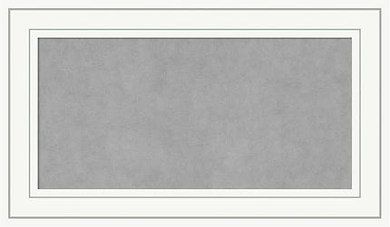 Amanti Art White Framed Magnetic Board 17x29 Small Vision Board for use with Magnets, 100% Metal Sheet to Display Items as Office Decor or for Home Organization in mudroom, Kitchen or Kids Room