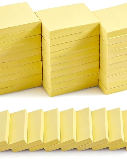 (40 Pads) Sticky Notes 1.5x2 in,Classic Yellow Post Self Stick Pad Its, Clean Removal Sticky Pads Bulk for Office, Home, School,Teachers, Meeting, Notebooks