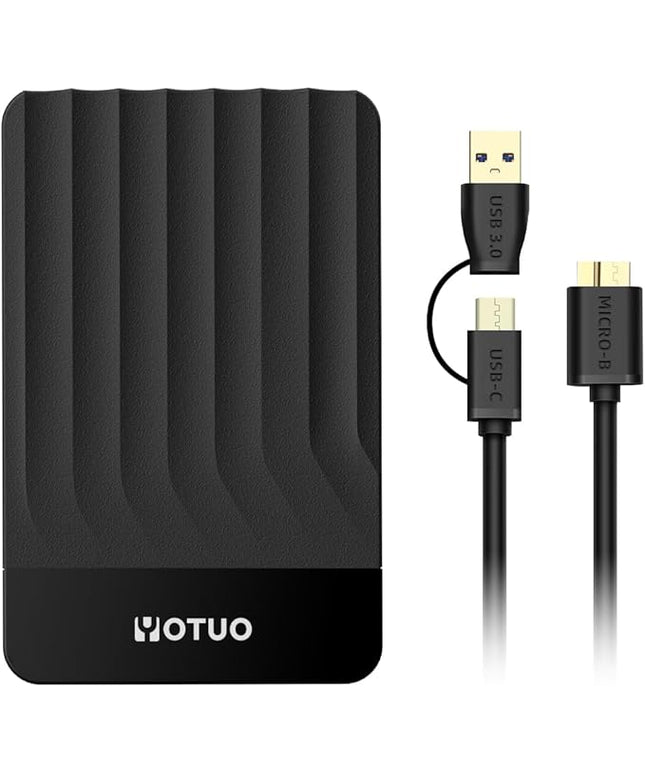 Portable External Hard Drive Storage Expansion Mobile HDD USB 3.0 for PC, Mac, Desktop, Laptop, PS4, PS5, Xbox One X/S, Xbox 360, Xbox Series X/S, Office & Game (Black, 750GB)